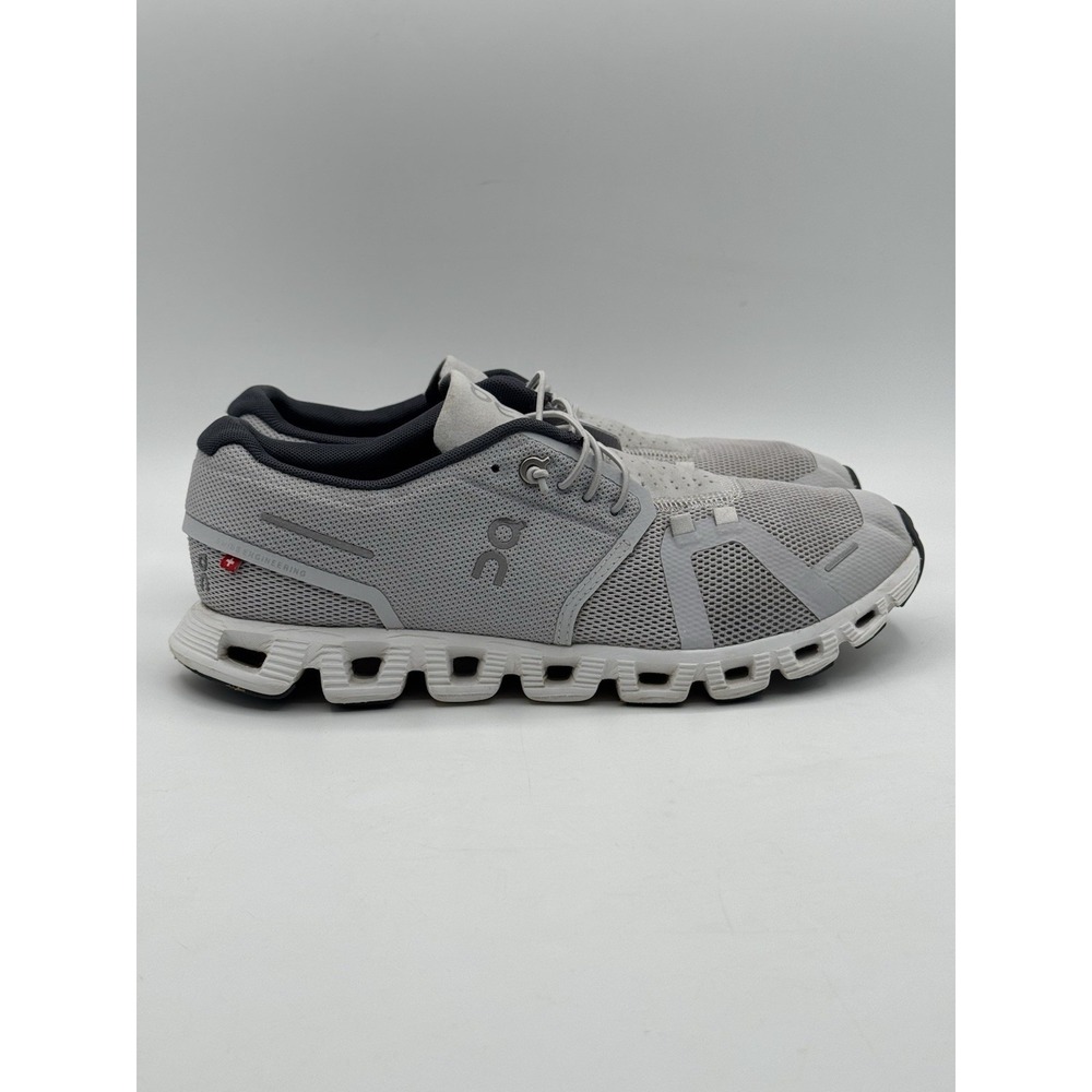 ON Cloud X 5 Running Sneakers Shoes Men's Size 7.5 Grey White Lace Up Low Top